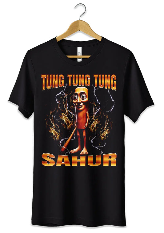 T-Shirt Maglietta Tung Tung Tung Sahur TikTok Brainrot-0